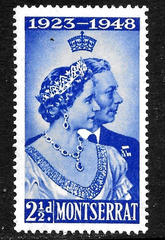 HICK GIRL- MINT  MONTSERRATE   SC#106  SILVER  WEDDING ISSUE   X3581