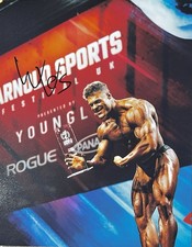 WESLEY VISSERS SIGNED 11X14 PHOTO IFBB BODYBUILDER THE DUTCH OAK RACC TRUSTED B