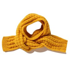 BEARUN Kids Knitted Scarf Winter Fashion Solid Color Toddler One Size, Yellow