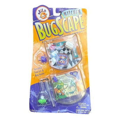 wild planet Kitchen Bugscape Bug Hangout Portable Tool Set & Bug Guide 1995 