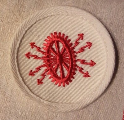 DDR NVA Marine Sonderausbildung, Abzeichen, Aufnäher, Patch,  E-Technik