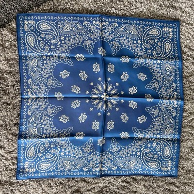 SS25_week12 】Supreme Silk Bandana（Navy） Supreme Silk Bandana