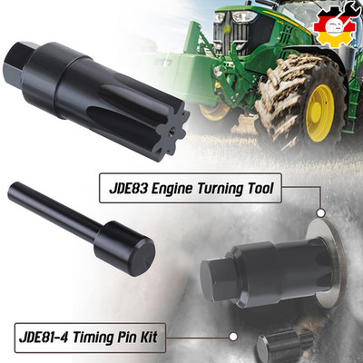 JDE83 Engine Turning Tool & JDE81-4 Timing Pin Kit for John Deere 3179 4239