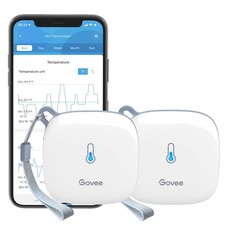 Precision WiFi Thermometer with App Alerts, 2 Pack - Ideal for Greenhouses