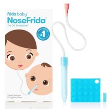 Frida Baby NoseFrida SnotSucker for Baby, Nasal Aspirator with 24 Extra Hygiene