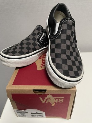 Vans Schuhe Slip On Original Schwarz Grau Größe 29 mit Original Karton