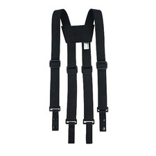 Tactical Suspenders Police Duty Belt Harness for Men,1.5 Inch Adjustable Black