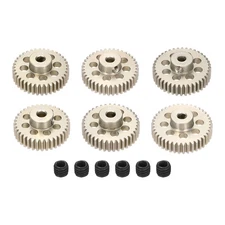 6Pcs 48P Pinion Gear Set 36T 37T 38T 39T 40T 41T for 3.175 mm Shaft