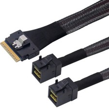 SFF-8654 8X to 2 mini SAS HD SFF-8643 connection data cable SAS cable
