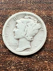 1920 p mercury dime a very fine coin . plus a surprise