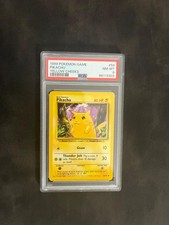 EN Pokémon Pikachu 58/102 Base Set Unlimited PSA 8 English EN