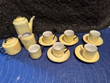 Hand-Painted German Porcelain Tea Set with Pink Roses and Gold Trim — listing 3