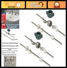 Universal Bathroom Sink Stopper Replacement Kit - Pop Up Drain Assembly, 2 Pack
