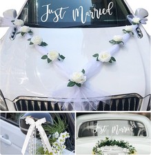 Autoschmuck Hochzeit Braut Paar Hochzeitsauto Deko Rose Blume Girlande