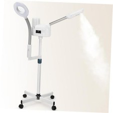 Professional Facial Steamer with 5X Magnifying Lamp - 2 in 1 Facial White