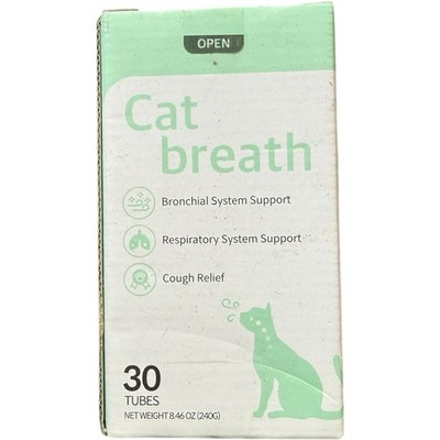 Cat Breath Bronchial Supp.Sneezing, Asthma, Resxpiratory,Cough Relief 5/2027