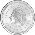 Lot of (5) - 1/4 oz .999 Fine Silver Rounds - Aztec Calendar