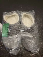 Vonmay Women's Fleece Slippers Grey Size Med 7/8 Read Description 