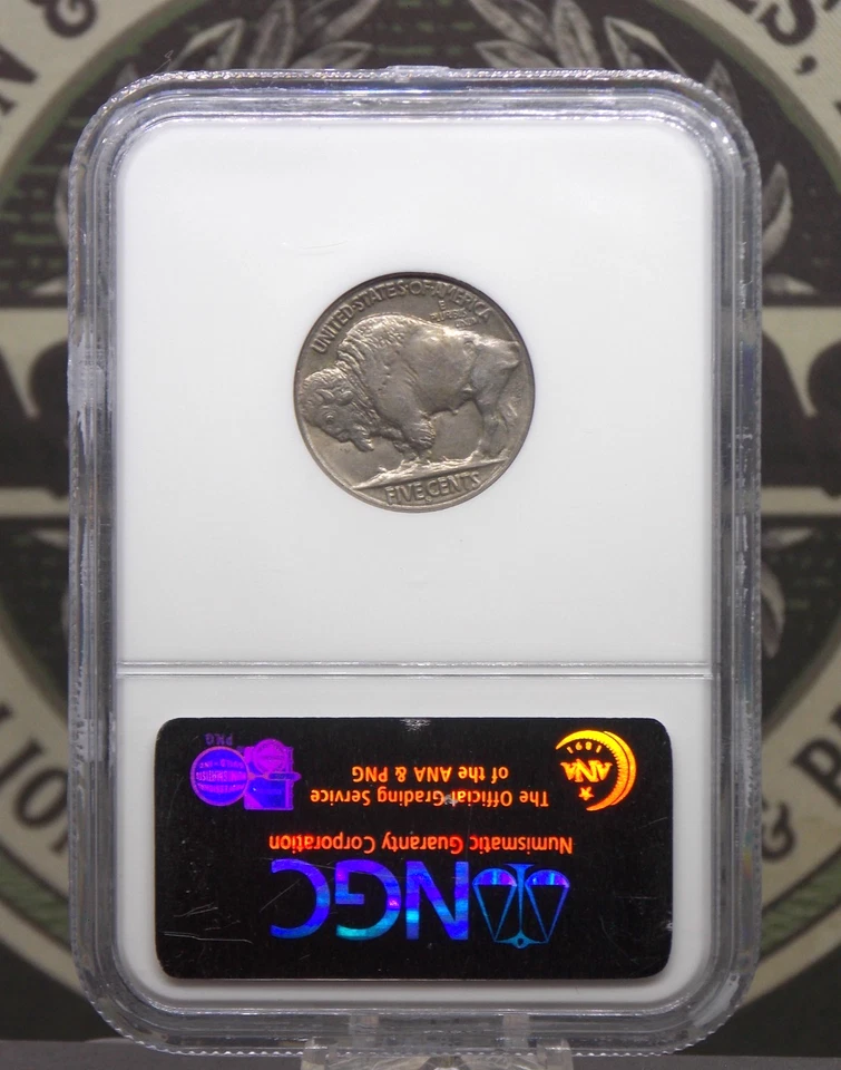 1914 "S" Indian Head BUFFALO Nickel 5c NGC MS62 #002 Unc Uncirculated ECC&C, Inc - Image 4 of 4