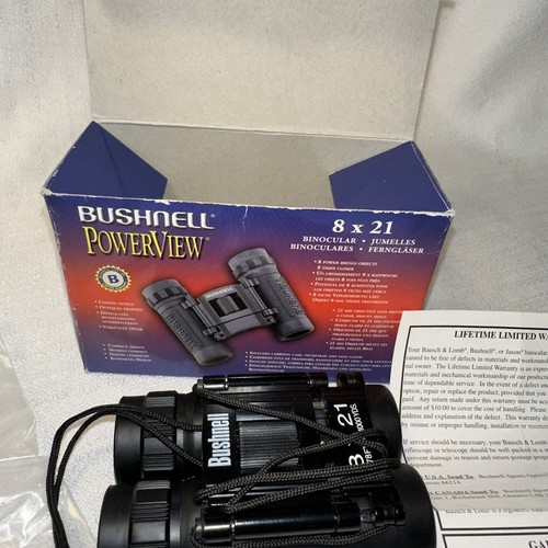 Bushnell 13-2514 PowerView 8x21 Compact Binoculars 368' @ 1,000 yds - Picture 3 of 13