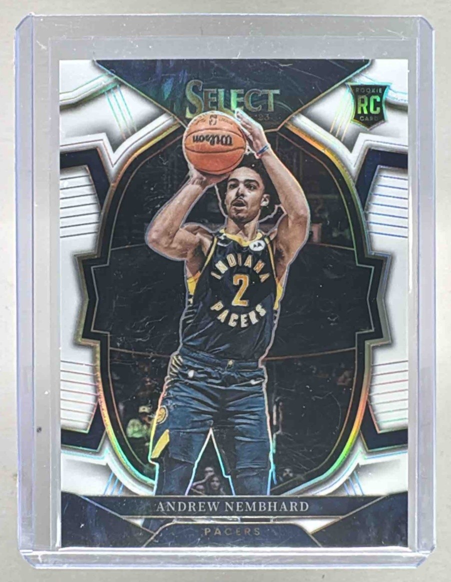 Andrew Nembhard 2022 Panini Select #77 White Prizm Rookie RC Concourse 1/149