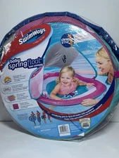 SwimWays 11588-170 Baby Spring Float Sun Canopy Pink Fish