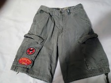Vintage JNCO Cargo Shorts Y2K Embroidered With Patches