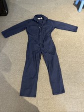 VTG Walls Master Made Coveralls Long Sleeve Navy Blue Carpenter Work Med Regular
