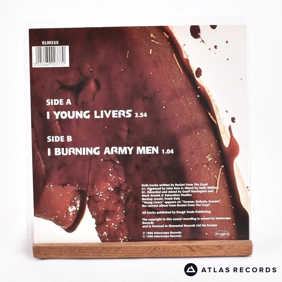 Rocket From The Crypt - Young Livers - 7" Vinyl Record - EX/EX - Image 3 of 4