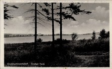 Ak Großhartmannsdorf im Erzgebirge,  Landschaft mit Teich, Bäume,... - 4728990