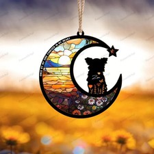 Custom Dog Suncatcher, Pet Memorial Gift, Personalized Window Decor