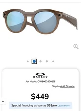 New Oakley META HSTN Matte Brown Smoke W/ Polarized Lens