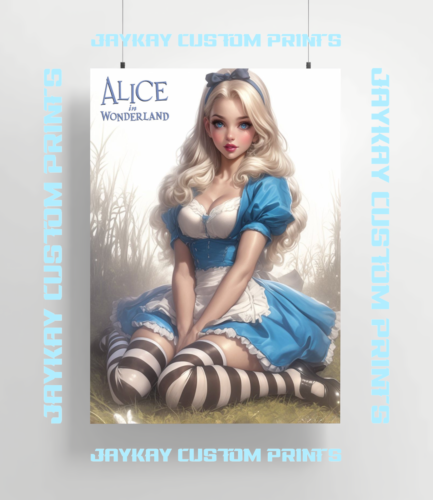 Alice In Wonderland Art Poster Print - No Frame