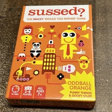 SUSSED Guess My Answer Card Game - Funny ‘Would You Rather’ Questions Orange NEW
