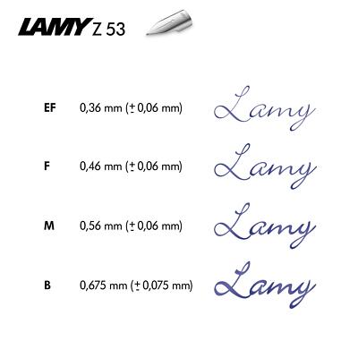 LAMY Z53 Ersatz Feder (Aion) Stahlfeder/poliert/abgerundet - Stärke: B,EF,F,LH,M
