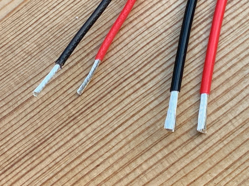 JANTZEN SILVER WIRE on new TANNOY 4 pin speaker plugs wire Silver Reds Golds HPD - Image 3 of 3