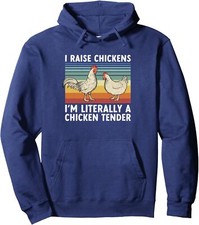 Literally a Chicken Tender Funny Farm Chicken Theme Unisex Hooded Sweatshirt