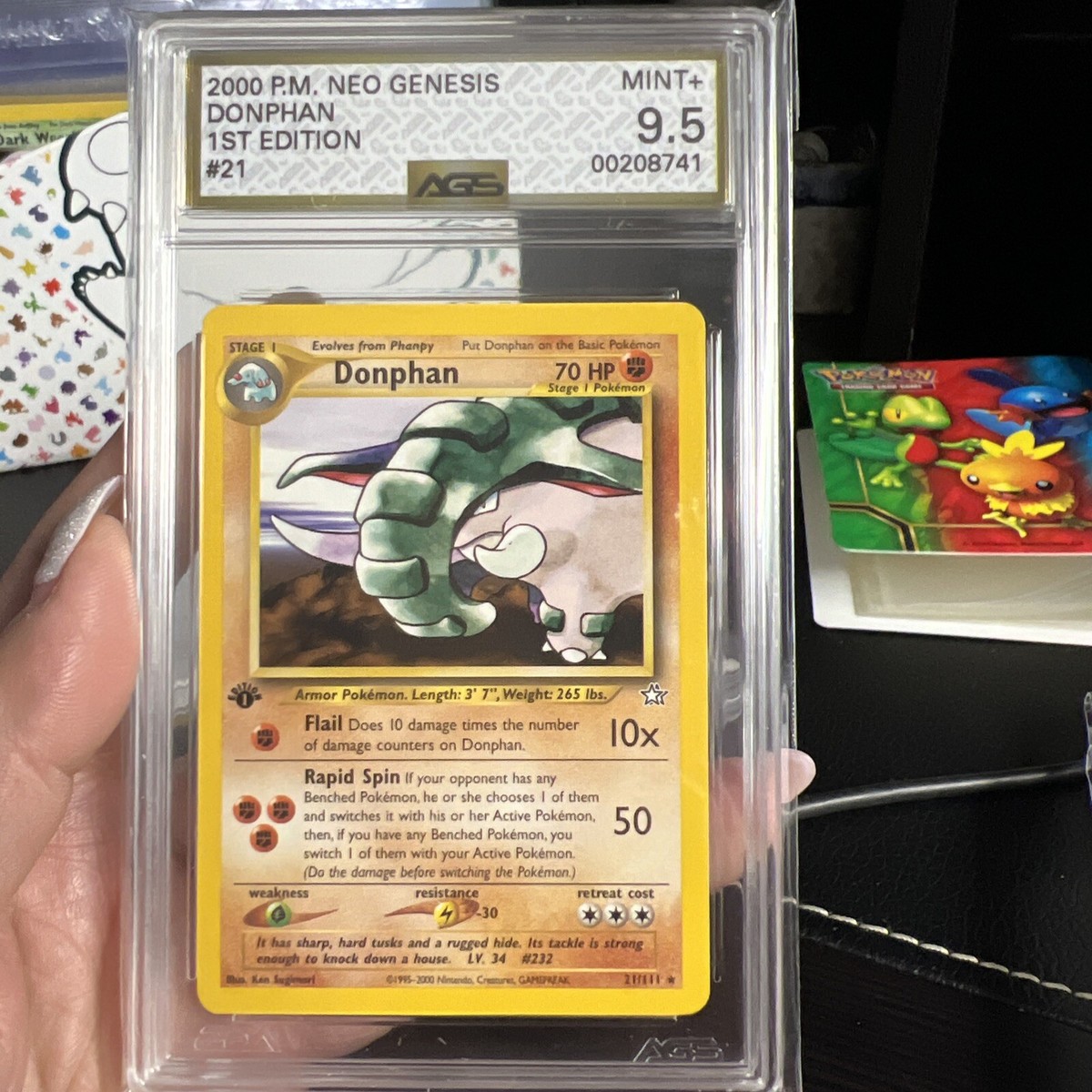 Vintage 2001 Donphan 1st Edition Rare Neo Genesis #21/111 Pokemon
