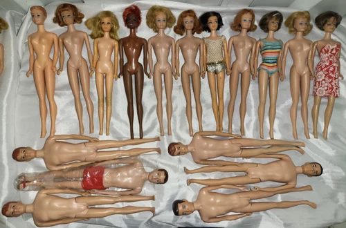 A MIx Of Vintage And Modern Barbie And Ken Dolls Lot #1