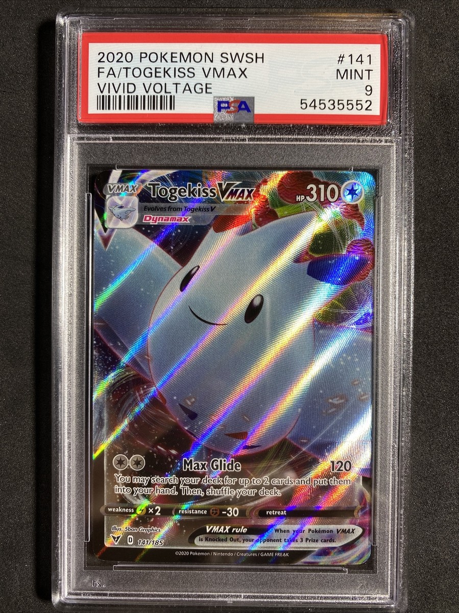 togekiss vmax pokemon card value 2020 #141 PSA 10 30 / TCGplayer Tip Togekiss VMAX 141/185 Price 2026