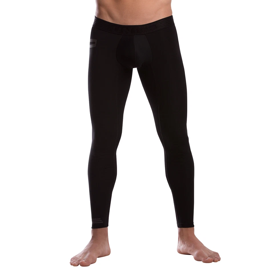 Ropa interior para hombre Unico Boxer larga John negra con bolsillo poliéster Foto 4 de 4