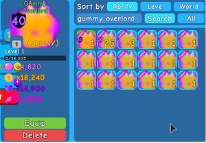 Roblox Bubble Gum Simulator Shiny Gummy Overlord Legendary Pet Ebay - gummy sinulator in roblox codes