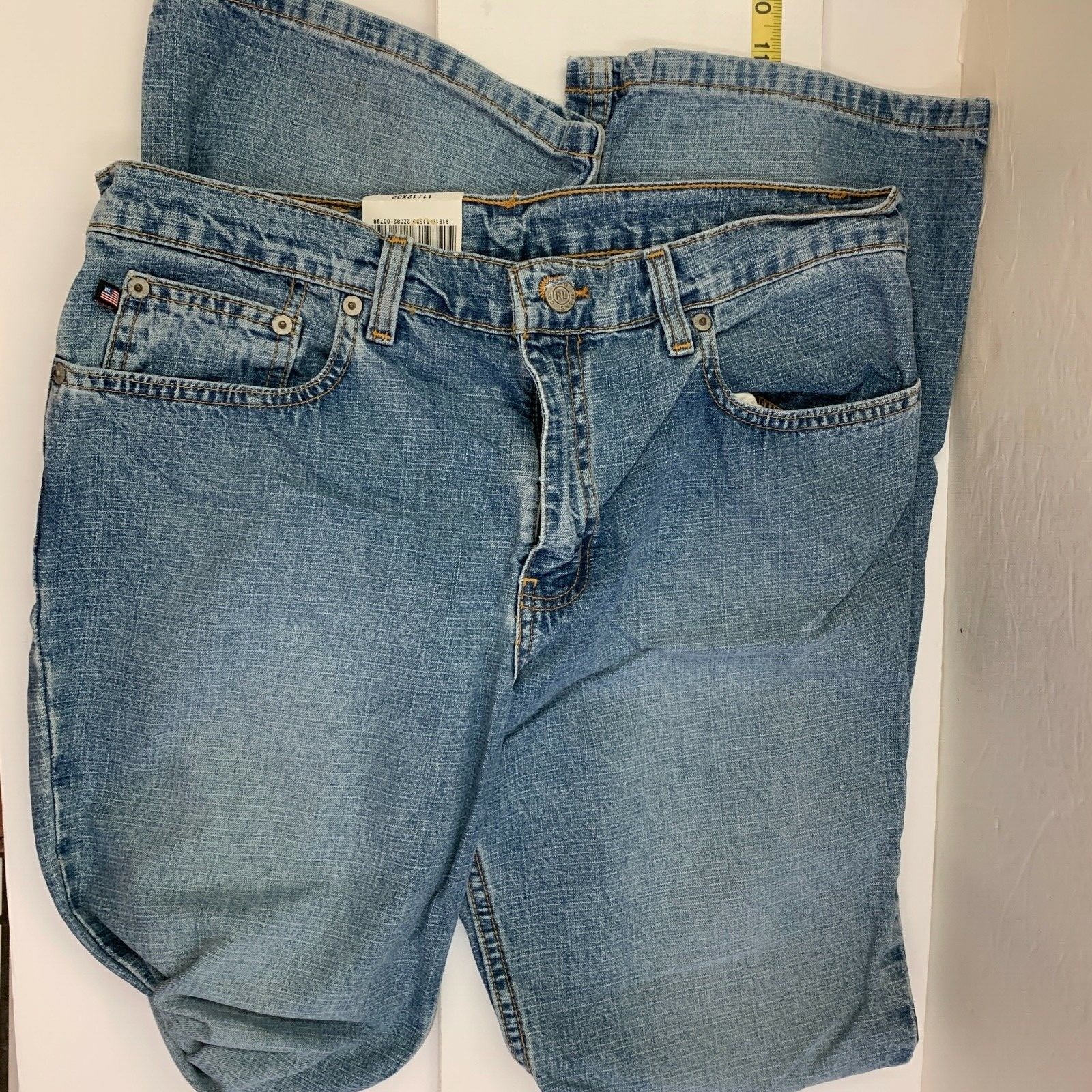 RALPH LAUREN POLO Jeans Size 11 / 12 NWT 100 Cotton Blue Denim Low