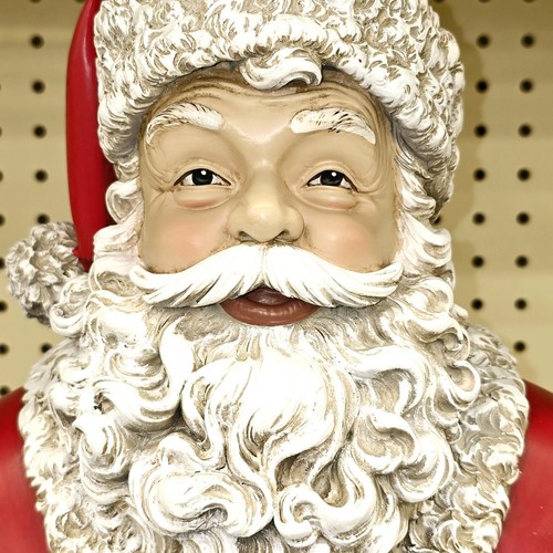 Hobby Lobby 2024 Large 15" Vintage Christmas Santa Claus Bust Figurine - NEW - Picture 7 of 10