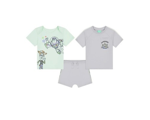 NEW! Disney Toy Story Baby Boy 3 Piece Short Set Outfit Set 0-3 Month - 第 1/3 張圖片