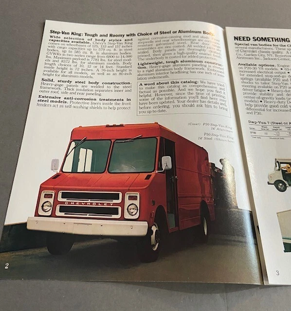 1979 Chevrolet Hi-Cube Step Van Original Sales Brochure Catalog - P10 P20 P30 Foto 3 de 4