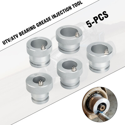 Front & Rear Wheel Bearings Greaser With Sealed O-ring Front Wheel Bearings Greaser With Sealed O Ring Front Wheel Bearing 6061 Aluminum Wheel Bearing Greasing Tool For Polaris Utv And Atv