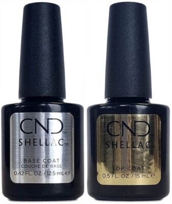 ORIGINAL CND SHELLAC | Base Coat 12,5 ml + Top Coat 15 ml | Profi Format