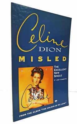 Celine Dion Display Irregeführt THEKENSTÄNDER UK PROMO nur im Geschäft Aufsteller 30 cm
