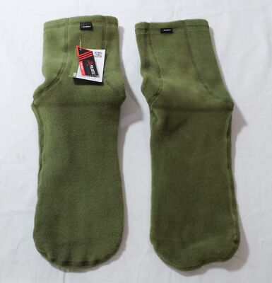 281/Z Adult Polartec Fleece 8'' Boot Liner Winter Socks CL8 Green Khaki Size XL